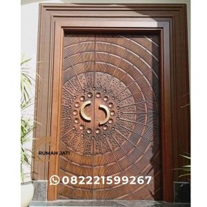 Kusen Pintu Jati Utama Rumah Minimalis Mewah Motif Terbaru