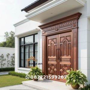 Desain Pintu Ukir Rumah Minimalis Klasik Mewah