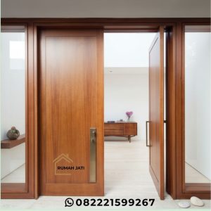 Kusen Pintu Kupu Tarung Jati Minimalis Elegant